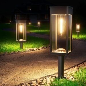 BITPOTT Solar Pathway Lights Outdoo...