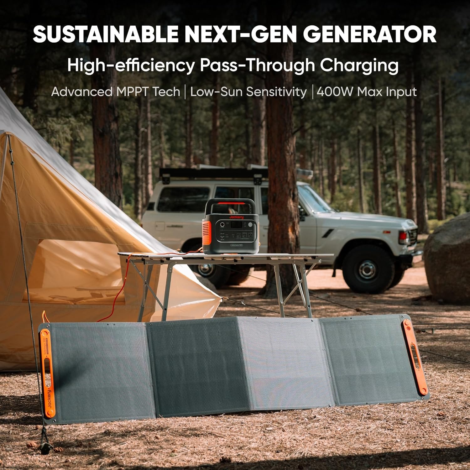 Jackery Solar Generator 1000 v2 and 200W Solar Panel,1070Wh,1500W AC | 1 Hr Fast Charge, LiFePO4 Battery, 100W USB-C Output, for Outdoor, Off-Grid Living, RV, Emergency - Image 9