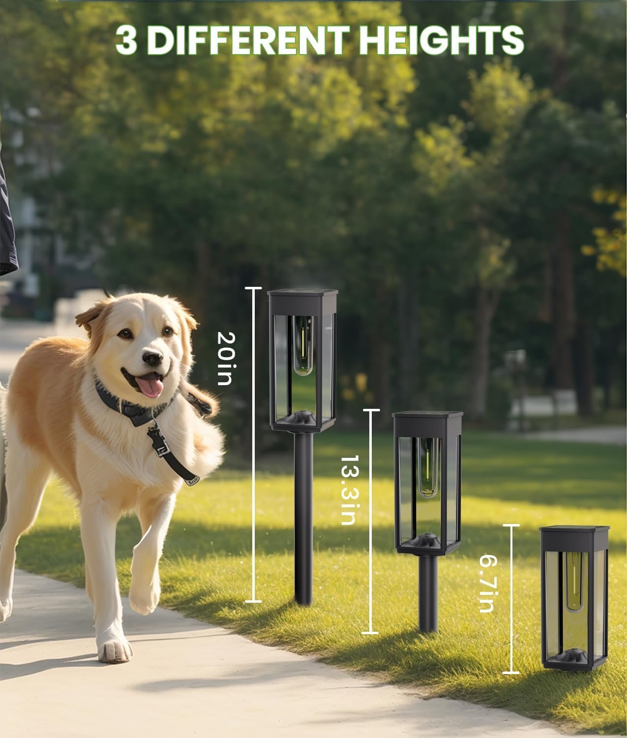 BITPOTT Solar Lights Outdoor, Bright Solar Pathway Lights Waterproof IP65, 4 Pack Auto On/Off Solar Path Lights for Yard, Landscape, Lawn, Patio, Walkway, Driveway, Garden Decoration - Image 6