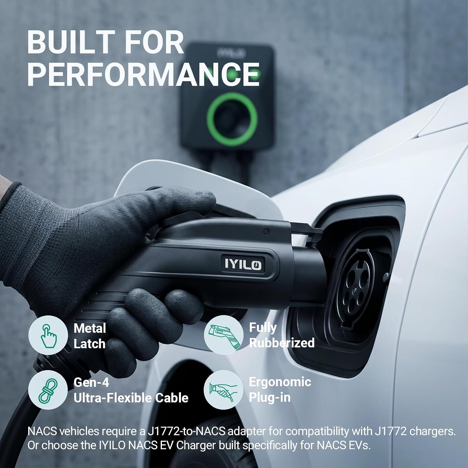 Level 2 EV Charger, 40Amp/9.6KW/240V, NEMA 14-50P, Wi-Fi(2.4 GHz) | J1772 Wall Electric Car Charger with Dual Temp Sensors, RFID, Smart App-Scheduled Charging, UL 2594, ETL & Energy Star - Image 5