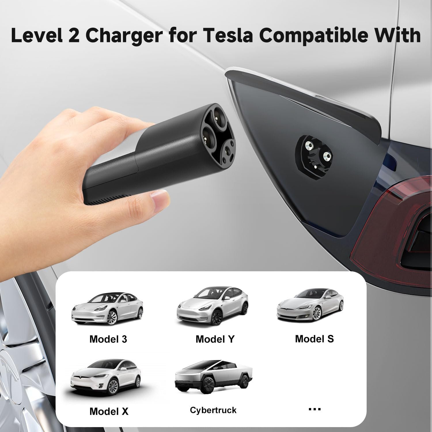 SEGUMA Level 2 EV Charger for Tesla, 32A Wi-Fi/App ETL Certified for NACS | NEMA 14-50, Adjustable Current, Timing Delay, 25FT, 240V 7.68kW, Portable Electric Car Charger, NACS EV Chargers, Black - Image 7