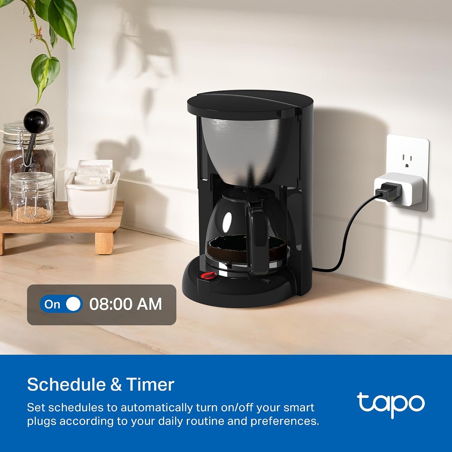TP-Link 𝗧𝗮𝗽𝗼 Smart Plug Wi-Fi Mini, Energy Monitoring, Compatible with Alexa & Google Home & Samsung SmartThings, Timer, 15A/1800W Max, ETL Certified, 2.4G Wi-Fi Only, Tapo P115(4-Pack) - Image 7