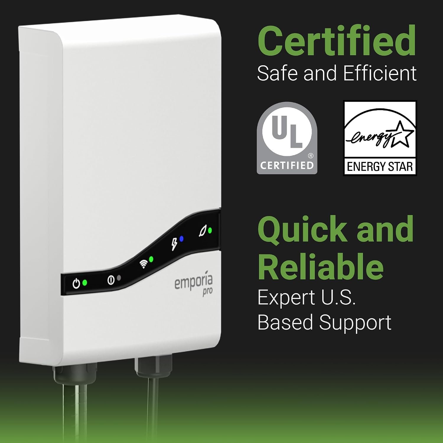 EMPORIA Pro Level 2 EV Charger with PowerSmart - 48 amp Fast EV Charger for Home with Hardwire and J1772 Connector - 240v Electric Vehicle Charging Station and 25' EV Charging Cable - Image 5