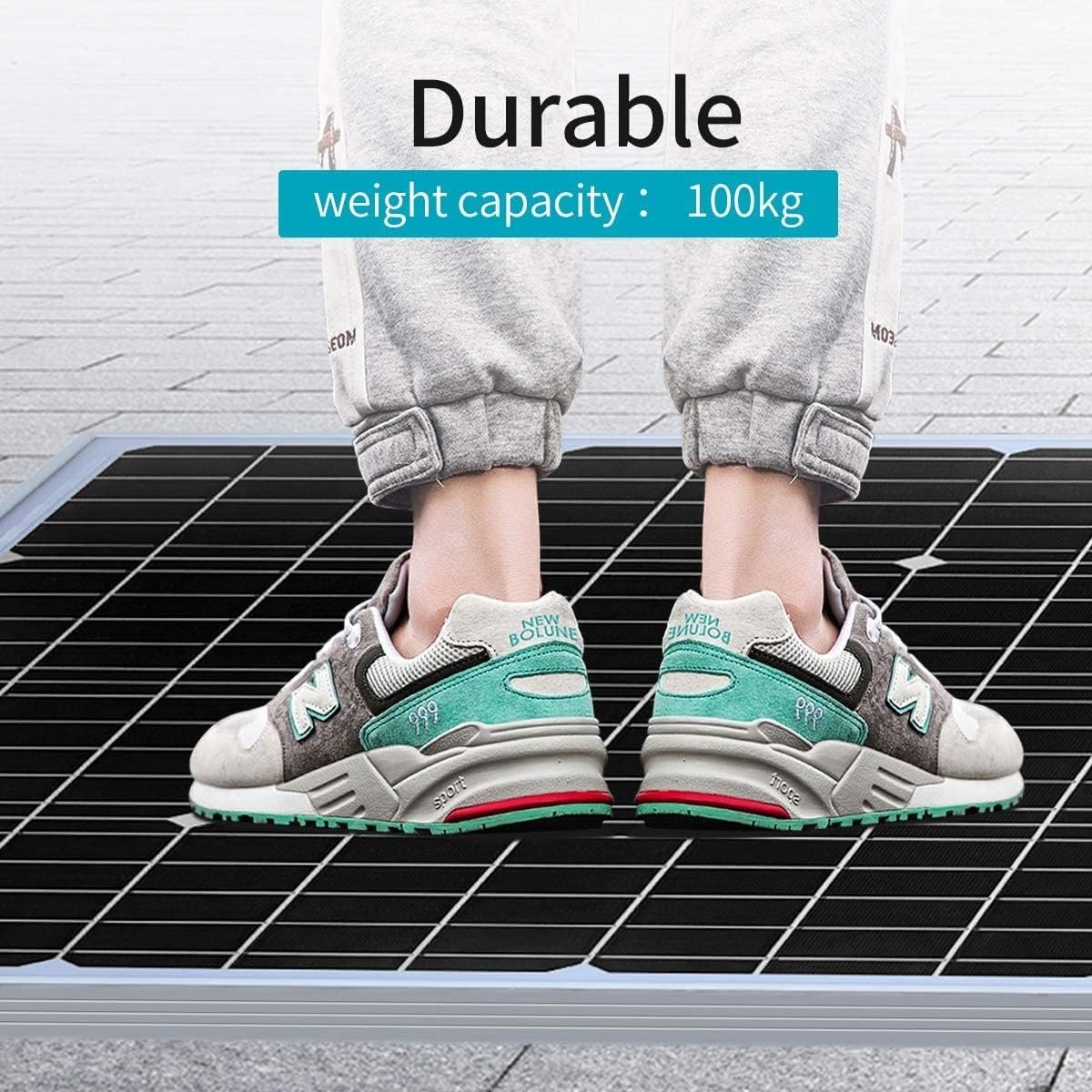 480W Solar Panel Kit with 100Ah LiFePO4 Battery and 1000W Inverter, 12V Complete Off-Grid Solar Power System: 4×120W Solar Panels + 40A MPPT Controller + Pure Sine Wave Inverter for RV Cabin Shed - Image 3