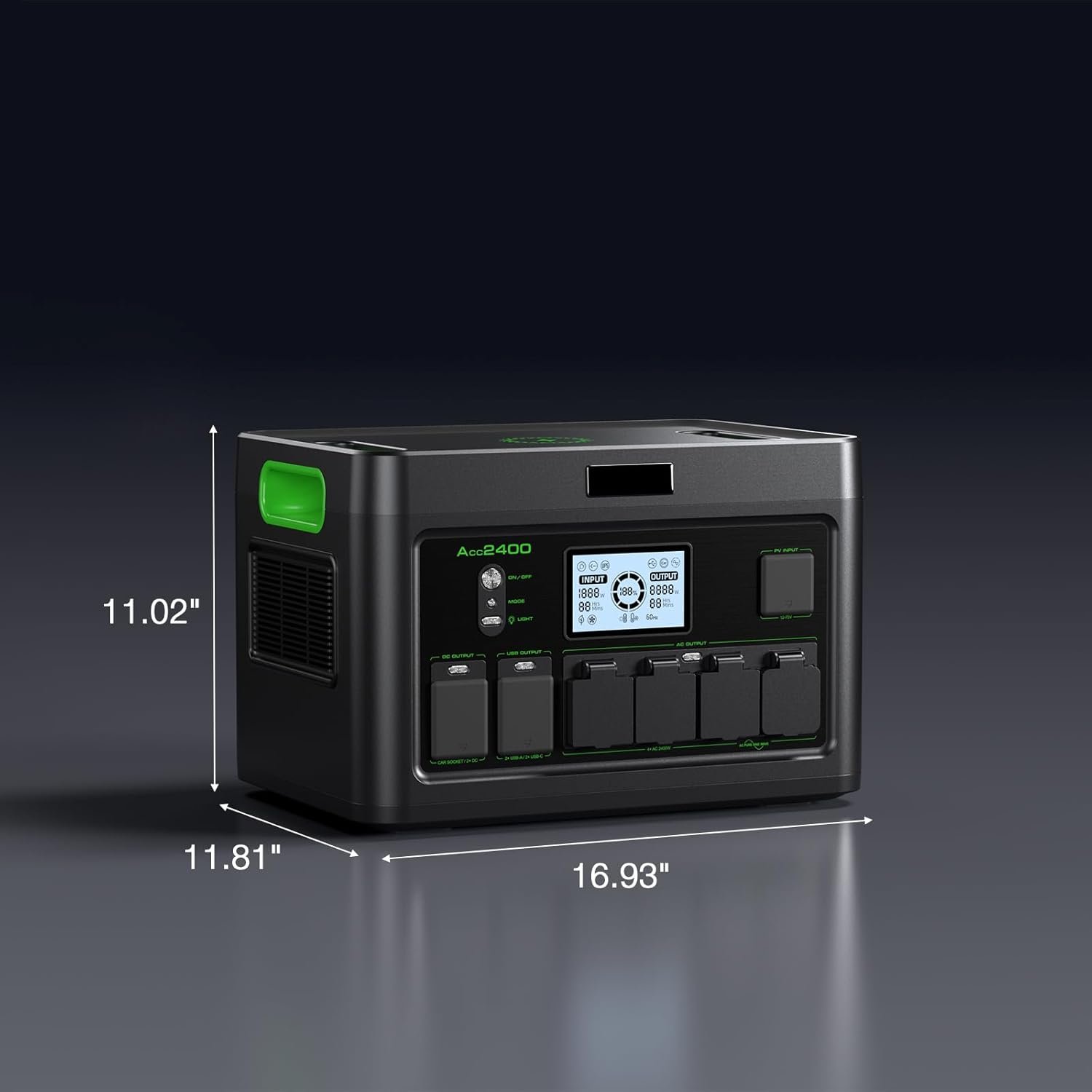 Portable Power Station 2400W, 1843.2Wh Solar Generator Home Use Outages | 4800W Peak, 12 Ports with 4 AC Outlets Pure Sine Wave, 100W USB-C PD, Ultra-Fast Charging for RV Camping, Emergency Power - Image 9