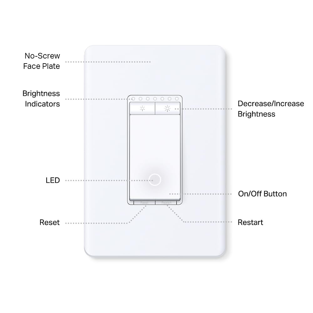 Tapo Matter Smart 3-Way Dimmer Switch Kit, S515D KIT | Energy Monitoring, Neutral Wire Required, Works with Alexa/Siri/Google Home/SmartThings, UL Certified, 2.4GHz Wi-Fi - Image 11