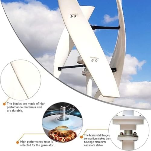 20,000W Veal Axis Wind Turbine Kit for Home, Grid-Tied Generator with Controller & Inverter, Efficient Renewable Energy Solution for Sustainable Living - Image 3