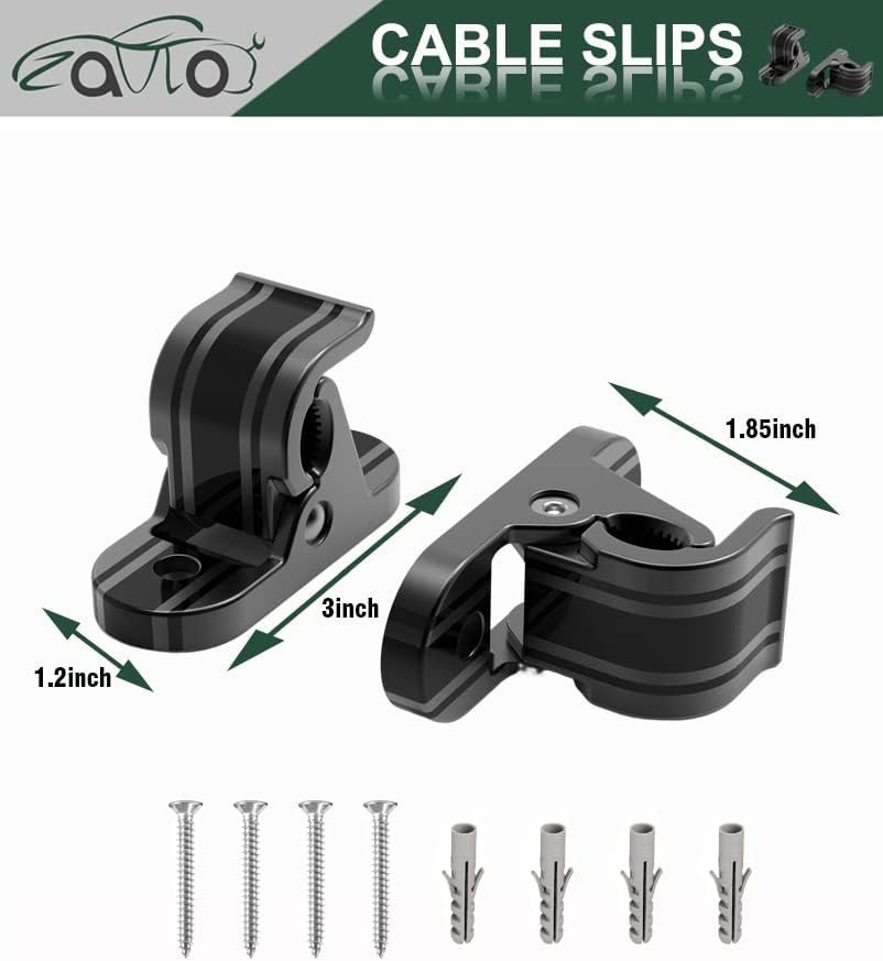 EV Charger Holder Wall Mount Charging Cable Station Accessories Portable EV Charger Control Box Holder Bracket Cable Fixing Clamp Bracket EV Cars PC Material Black - Image 6