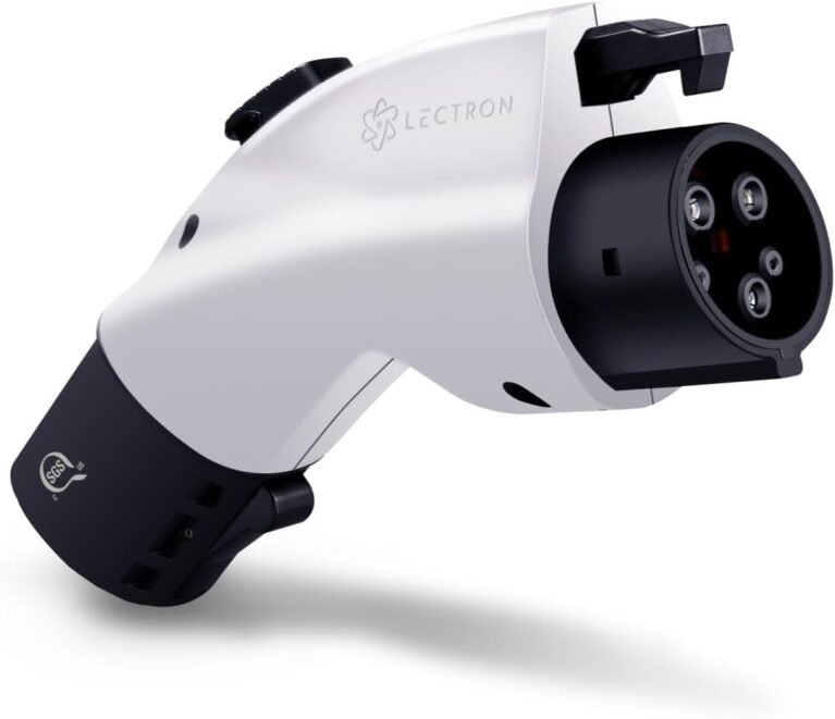Lectron Tesla to J1772 EV Charging Adapter – NACS Converter, 48 Amp & 240V, Compatible with Tesla High Powered Connectors, Destination Chargers & Mobile Connectors for J1772 Electric Vehicles