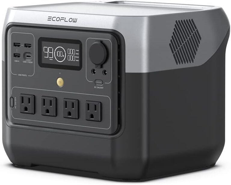 EF ECOFLOW Portable Power Station RIVER 2 Pro, 768Wh 800W | 70 Min Fast Charging, LiFePO4 Battery,4 AC Outlets, X-Boost 1600W Solar Generator for Outdoor Camping(Solar Panel Optional)