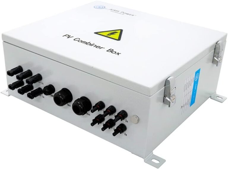 AIMS 6 String Solar Array Combiner Box 120A 200 V 6 Inputs 20KW Prewired