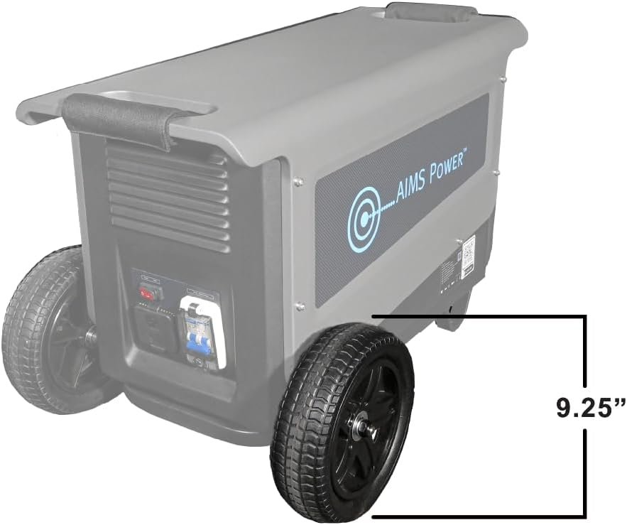 AIMS 30A Portable Solar Generator 3.1 kWh LiFePO4 | Solar & Grid Inputs | Solar Input, Grid Input - Image 2
