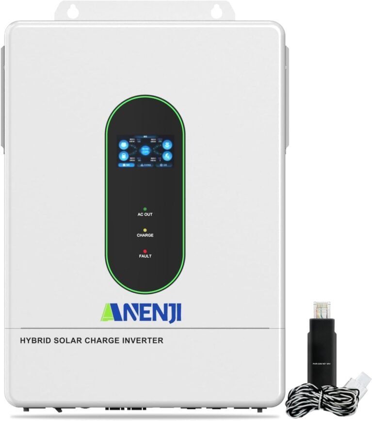 12000W Hybrid Solar Inverter 48V Split Phase 120V/240V, 200A Dual MPPT Controller 500V Input, Pure Sine Wave Off Grid Inverter Charger with WiFi & BMS Support, Parallel up to 6 Units-UL Certification