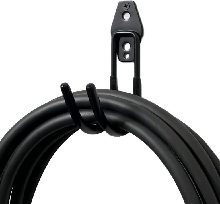EV Charger Holder Wall Mount | Heavy-Duty J-Hook for Electric Vehicle Charging Cable Management, Durable Steel Hook for Indoor/Outdoor Use, EV Charger Cord Organizer, Tesla and J1772 Compatible