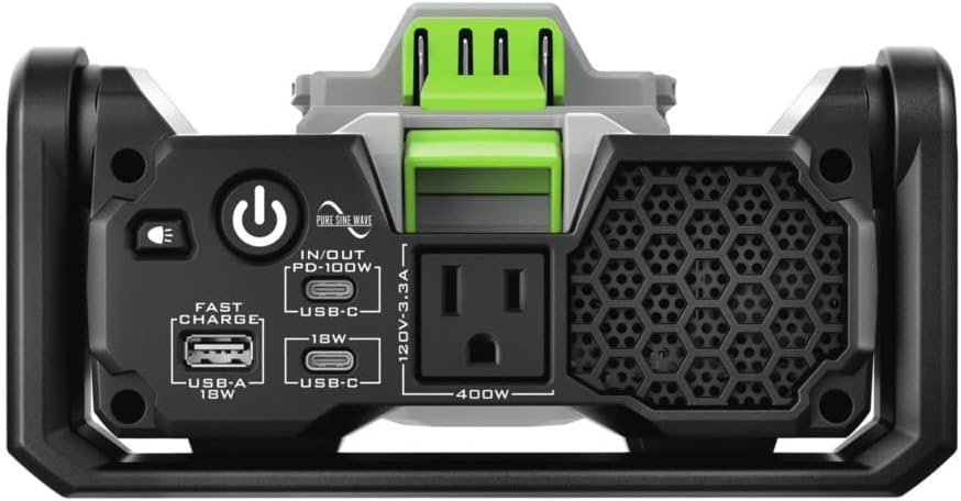 EGO POWER+ Portable Inverter, 400W, Power Inverter Generator, Quiet. Battery and Charger Not Included - PAD5000 - Image 7