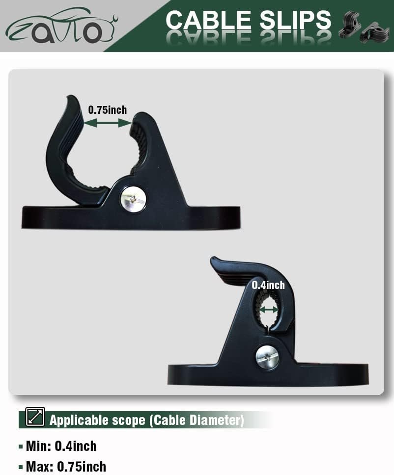 EV Charger Holder Wall Mount Charging Cable Station Accessories Portable EV Charger Control Box Holder Bracket Cable Fixing Clamp Bracket EV Cars PC Material Black - Image 5