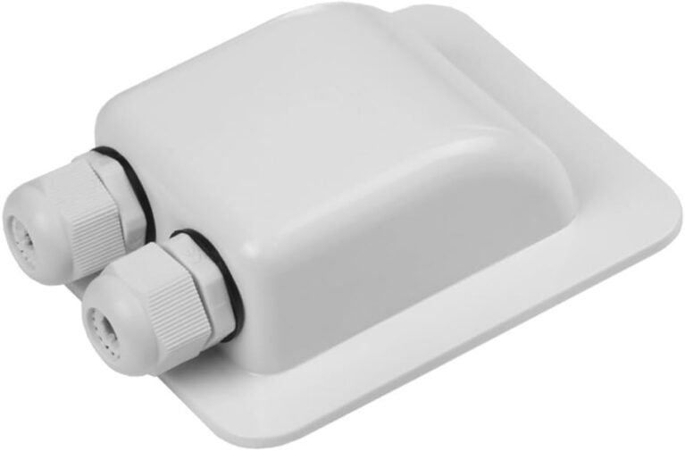 Weatherproof ABS Solar Double Cable Entry Gland | for All Cable Types 2mm² to 6mm² for Solar Project on Rv, Campervan, Boat