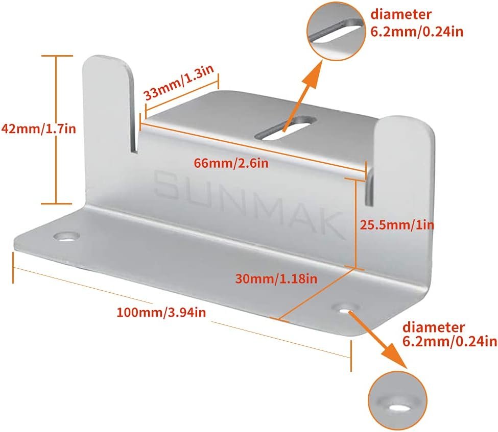 16 Units per Set Solar Panel Mounting Z Brackets, Solar Panel Mounting Brackets Lightweight Aluminum Corrosion-Free for RVs, Trailers, Boats, Yachts, Wall and Other Off Gird Roof - Image 2