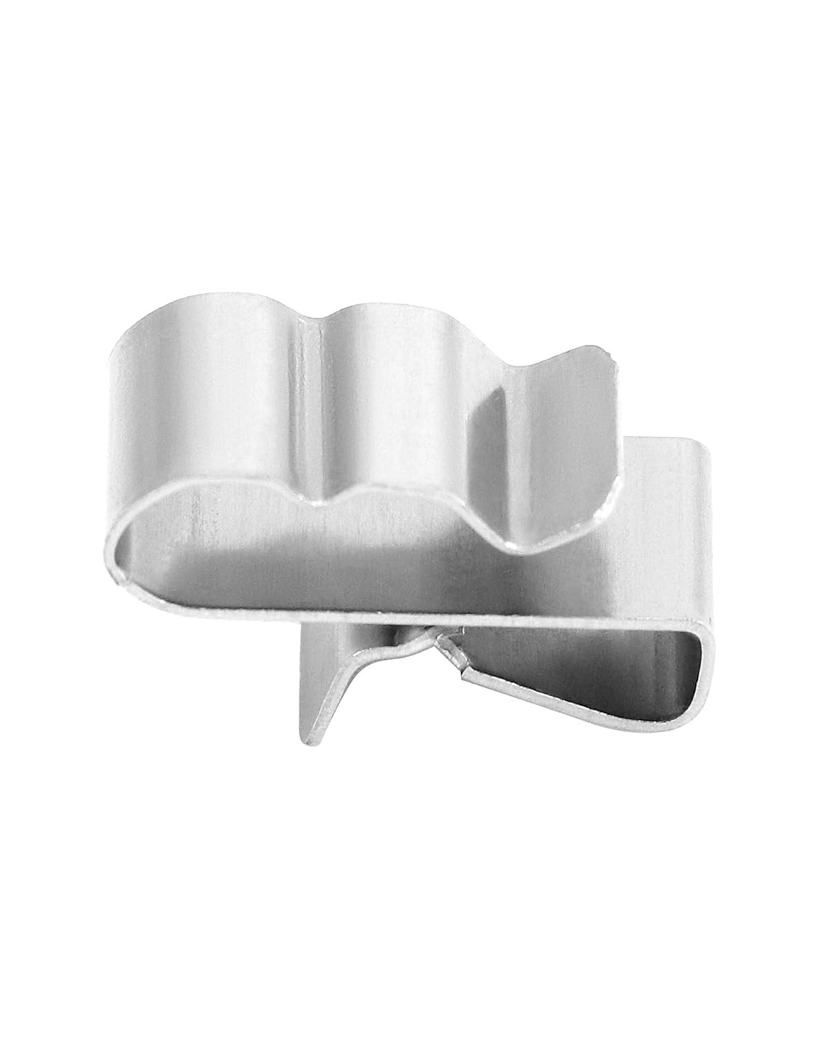 QWORK Solar Panel Clips: 100pcs Stainless Steel Double Wire Trailer Clips, 0.89 Inch for PV Wiring & Boat Cable - Image 2