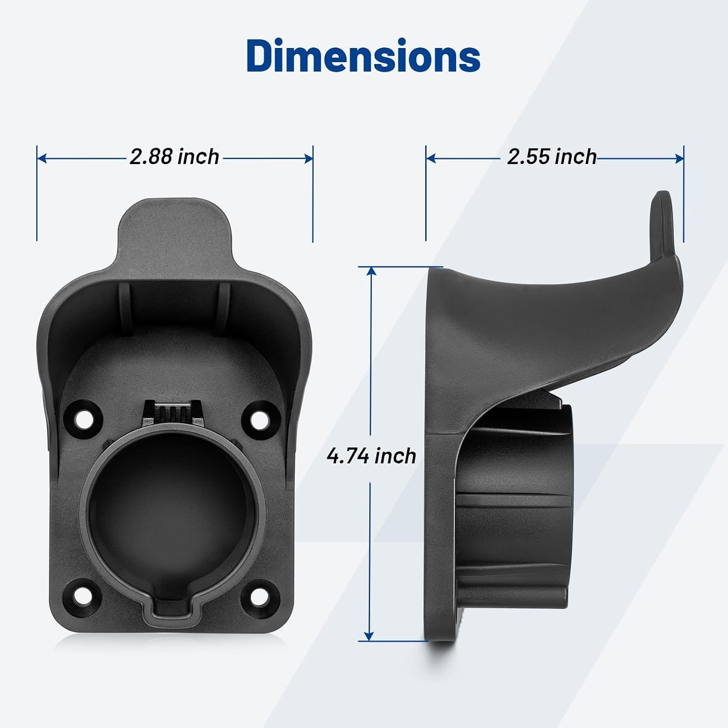 Anina EV Charger Holder SAE J1772 Charging Cable Organizer for Portable Electric Car Charger Cable Hanger Electric Vehicle Charging Cord Holder Wall-Mount Connector Space Saving - Image 6
