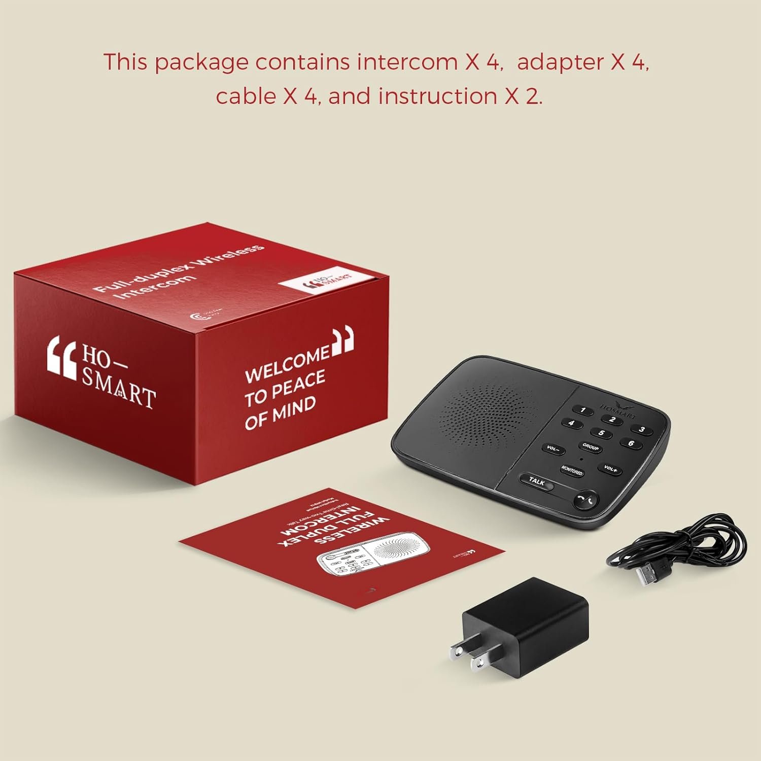 Hosmart UltraSpeak Intercoms Wireless for Home Two-Way Real-time Intercom | Full Duplex Wireless Intercom System for Home Use, Clear Sound House Intercom System for Business with 1200 Feet Range - Image 9