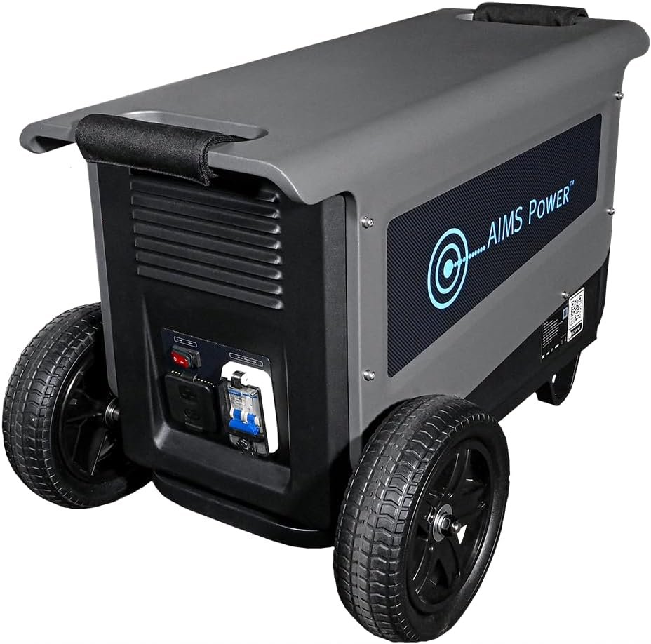 AIMS 33A Portable Solar Generator 5.04 kWh LiFePO4 | Solar & Grid Inputs | Solar Input, Grid Input - Image 3