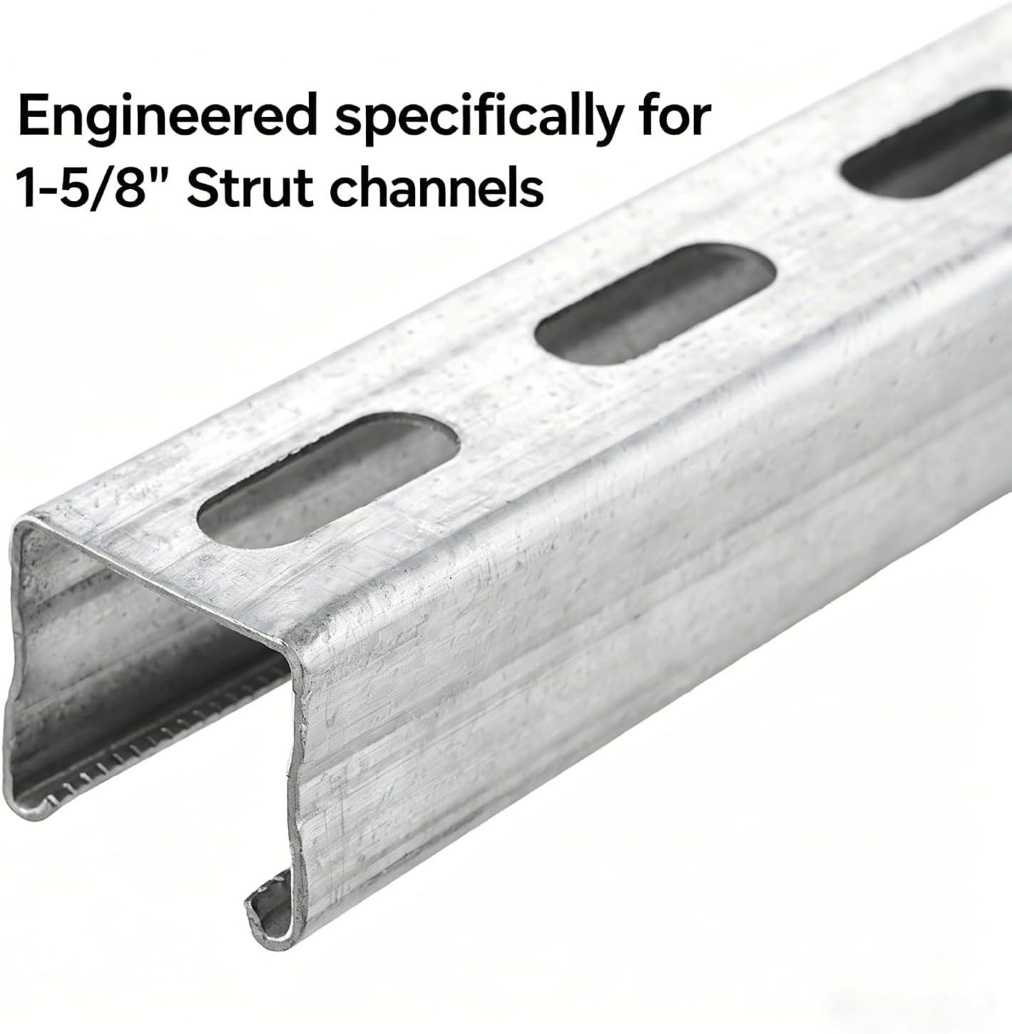 10-Pack Solar End Clamps for 1-5/8" Strut Channel | Universal Fits 30-35mm Frames,Heavy-Duty Aluminum Solar Mounting Kit for Roof/Ground Mounts with Hardware,Solar Installation - Image 4