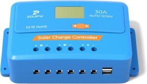ZOUPW 30A PWM Solar Charge Controll...