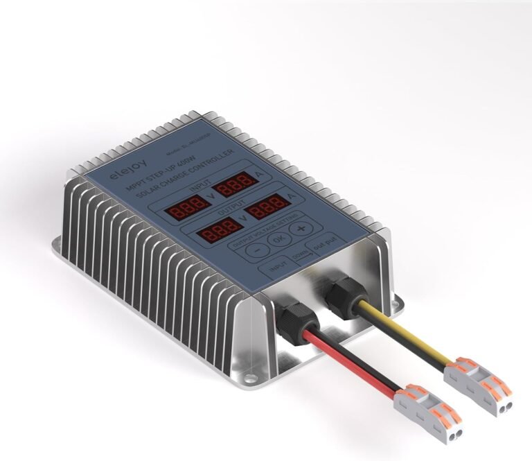 15A 400w MPPT Solar Charge Controller 24V-85V Step-Up Boost | for LiFePO4 Lead-Acid Lithium Battery, 99% PV Efficiency, Aluminum Heat Sink, HD LED Display Home/Camping/RV Solar Systems
