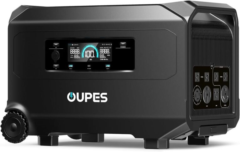 OUPES Guardian 6000 V2 Portable Power Station 4608Wh, 6000W Solar Generator | 120V/240V Output, Expands to 41kWh, Native RV Plugs, LiFePO4 Battery, Transfer Switch Ready, APP Control, UPS, OTA Ready