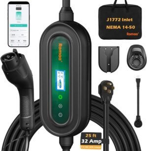 Romaa Level 2 EV Charger 32 Amp Por...
