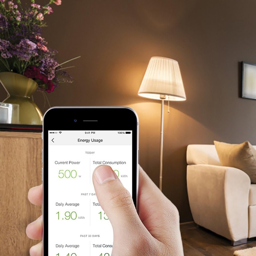 Kasa Smart WiFi Plug w/Energy Monitoring by TP-Link - Reliable WiFi Connection, No Hub Required, Works with Alexa Echo & Google Assistant (HS110) - Image 3