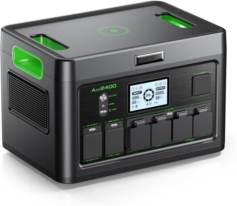 Solar Generator 2400W Portable Power Station for Home Use