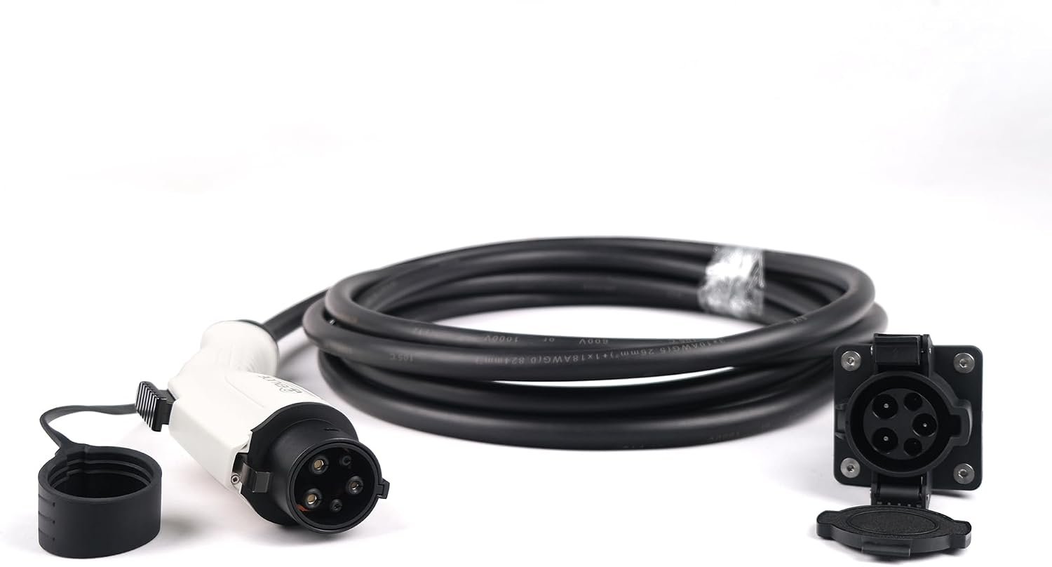 ENJOE EV Charger Extension Cable, 32Amp, 110V-240V 21ft Extension Cord for Electric Vehicle Charging Stations, Carrying Bag, EV Charging Extension Cable - Image 5