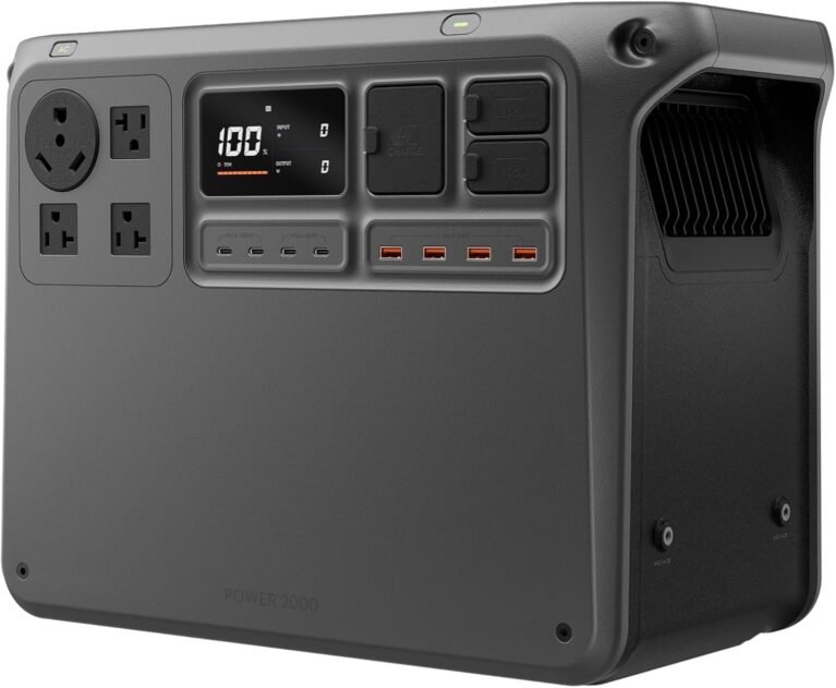 DJI Power 2000 Portable Power Station, 2048Wh LFP Battery | Compact Size, 3000W Stable Output, Fast Recharge, Electric Generator for Home, Camping & RVs, Off-Grid
