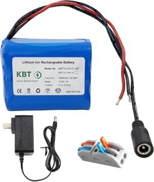 KBT 12V 2400mAh Rechargeable Li-ion...