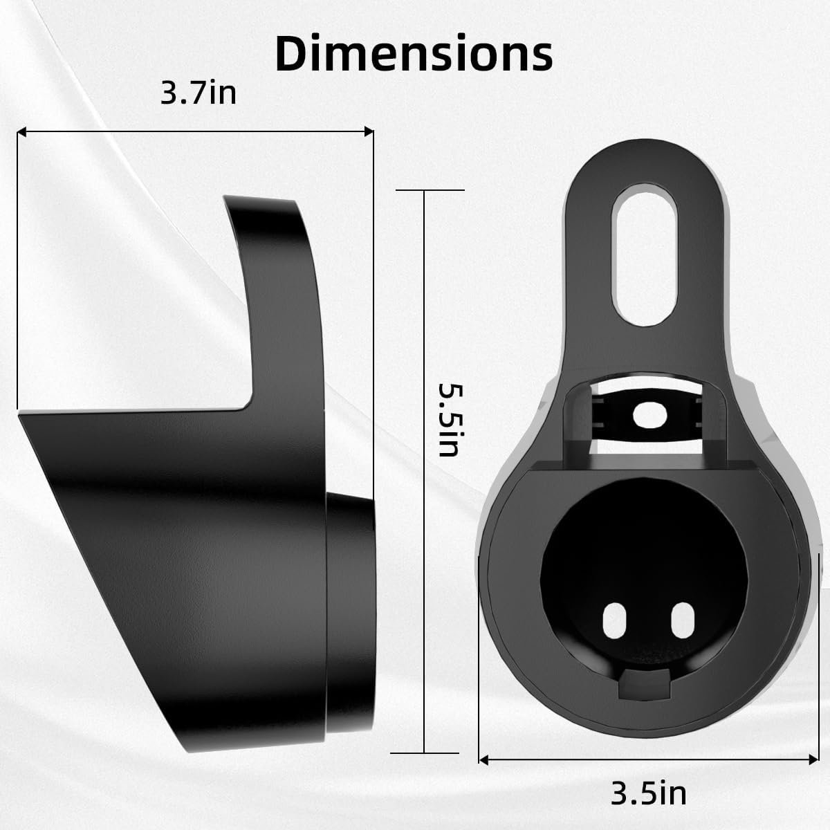 EV Charger Holder,SAE J1772 Connector Nozzle Holster Dock,45lbs Heavy-Duty Charging Cable Organizer, Electric Car Charger Cable Hanger,Wall-Mount Connector Space Saving for Outdoor & Indoor - Image 6