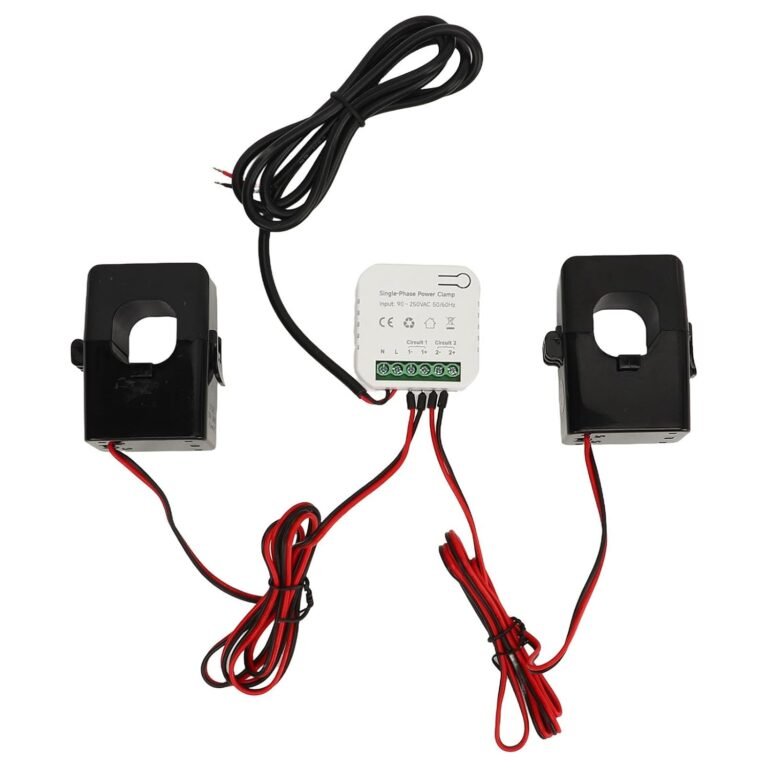 Smart Home Energy Monitor, Electricity Usage Monitor Smart with 200ACT Current Transformer 90‑250VAC, Single Phase Energy Meter | Clamp Energy Monitor | Home Power Monitor