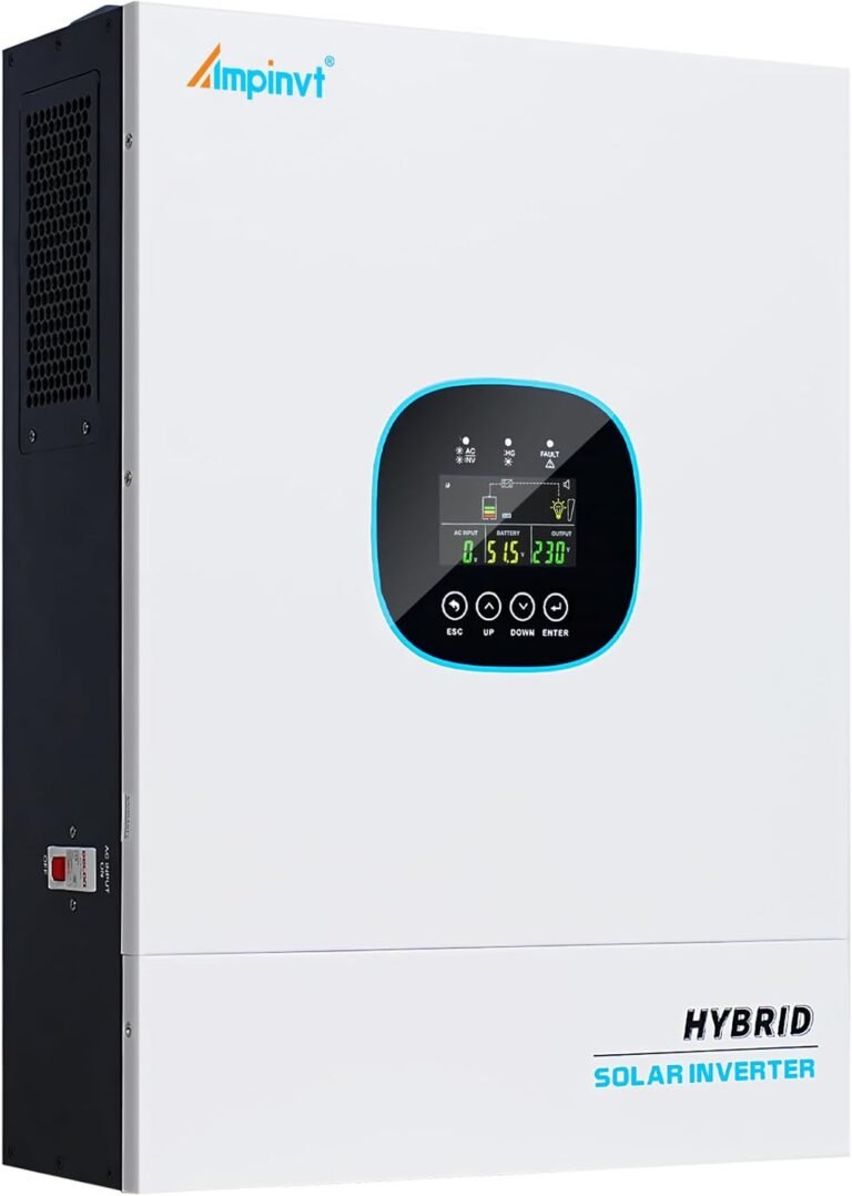 Solar Inverter 5000 Watt 48V to 120V, inbuilt 100A MPPT Solar Charger, Max PV Input 5500W 500Vdc,Off Grid Pure Sine Wave Inverter Support up to 6 in Parallel for Lead Acid Lithium Battery