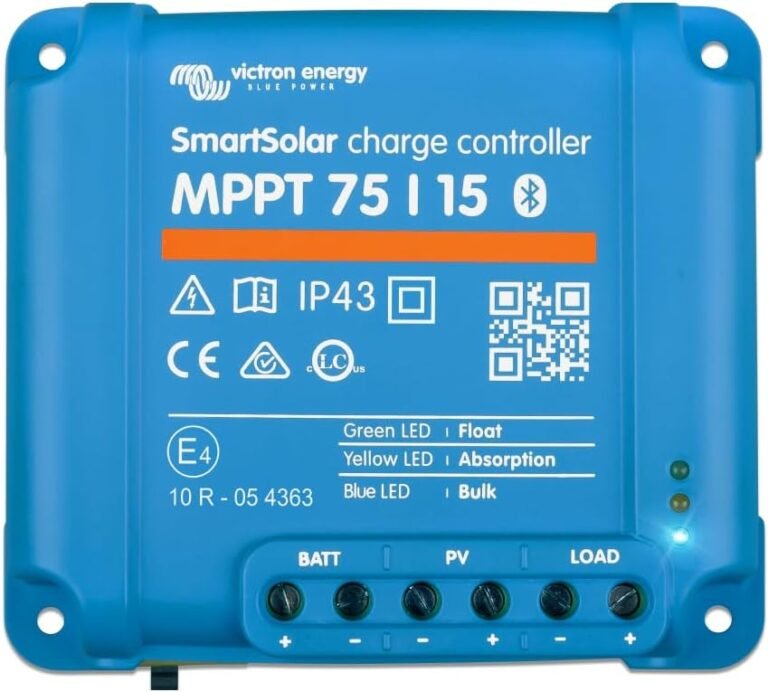 Victron Energy SmartSolar MPPT Solar Charge Controller 75V, 15A, 12/24V | Bluetooth Charge Controllers for Solar Panels