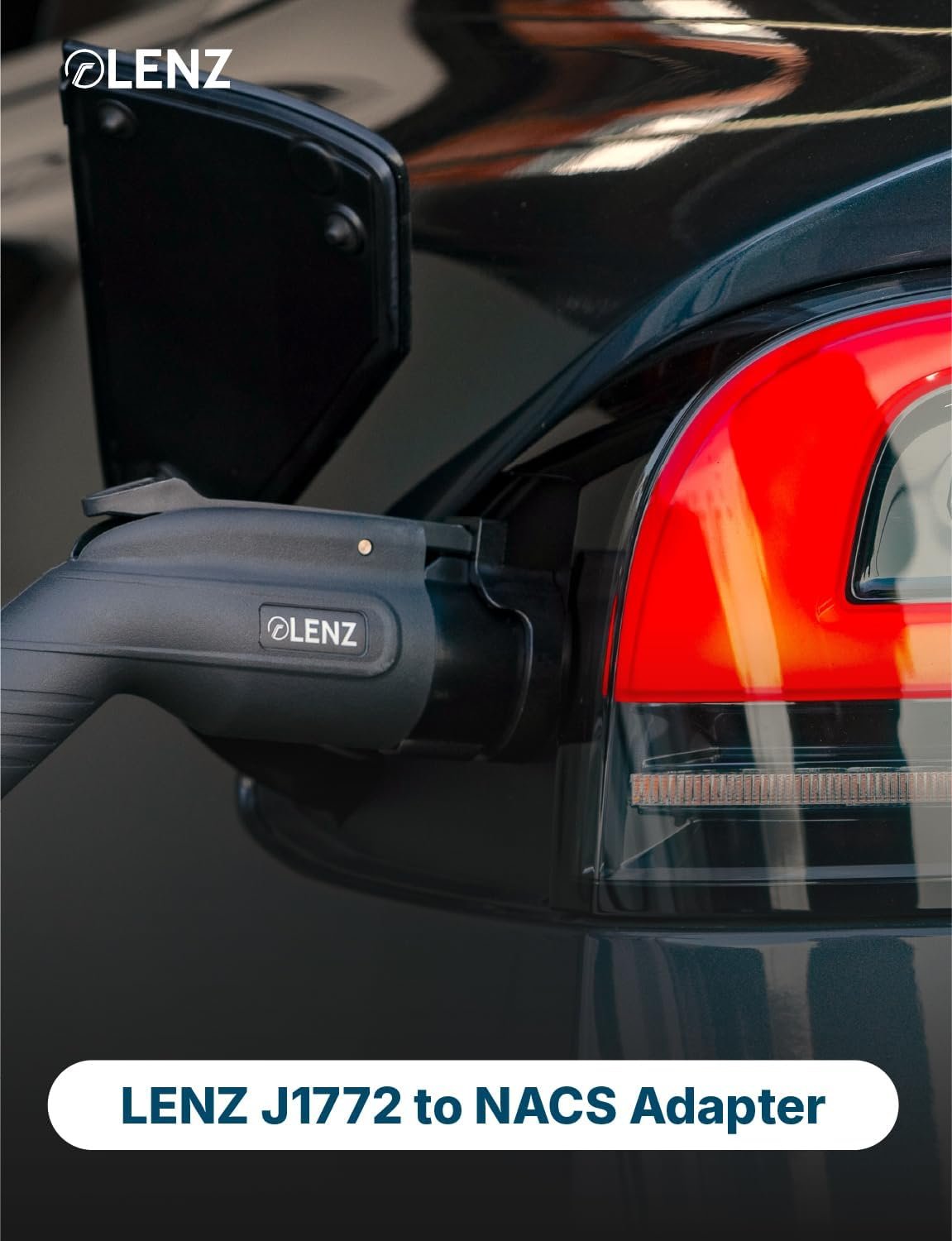 LENZ J1772 to NACS Adapter for Tesla and NACS EVs, 80A, UL 2251 | Level 1 and 2 AC Chargers, 80A 250V, IP54, fits Tesla, Hyundai, Kia, Rivian, Toyota bZ, Lexus RZ, Lucid, 2-year support - Image 7