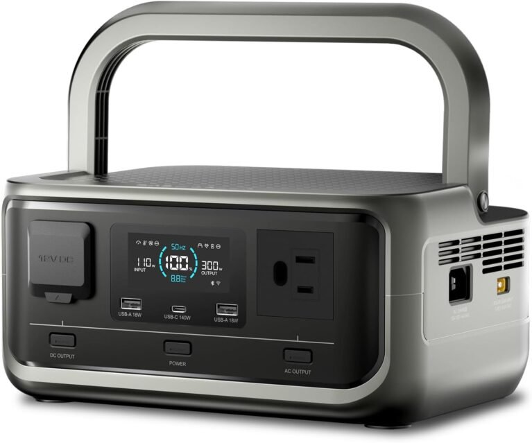 ALLPOWERS VOLIX P300 Portable Power Station, 256Wh 300W LiFePO4 Battery | AC Fast Charge, UPS Backup, 4000 Charge Cycles, 100W USB-C Solar Generator for Camping RV Emergency Outdoor Gaming Festivals