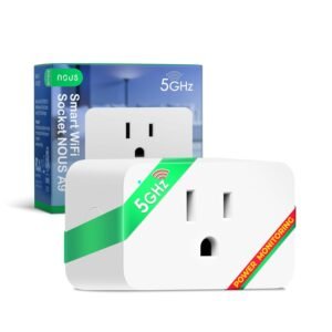 NOUS 5 GHz Wi-Fi Smart Plug 15A, En...