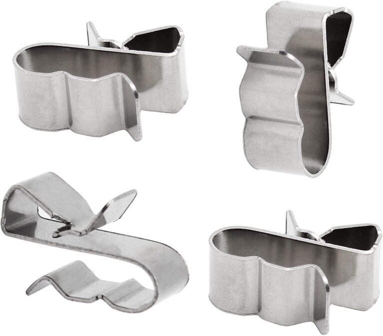 Solar Panel Cable Clips, Stainless Steel, 0.85"/22mm, 60pcs | Trailer Wire Clips