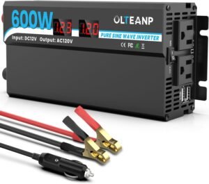 600W Pure Sine Wave Inverter 12V DC...