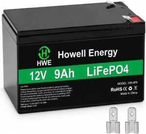 HWE 12V 9Ah Lithium Battery for Rid...