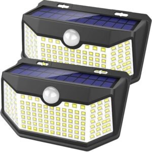 HMCITY Solar Lights Outdoor 120 LED...