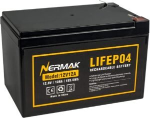 NERMAK 12V 12Ah LiFePO4 Deep Cycle ...