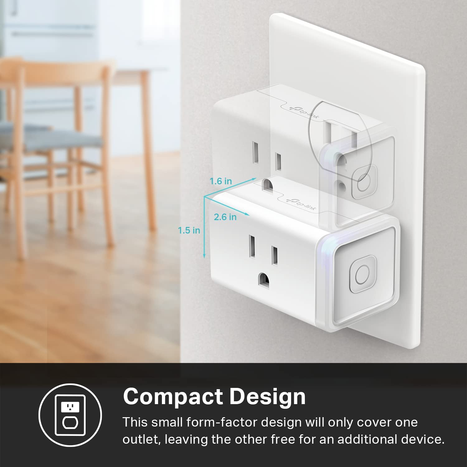 Kasa Smart Plug Mini 15A, EP25P4, Apple HomeKit Supported | Smart Outlet Works with Siri, Alexa & Google Home, UL Certified, App Control, Scheduling, Timer, 2.4GHz WiFi, No Hub Required - Image 6
