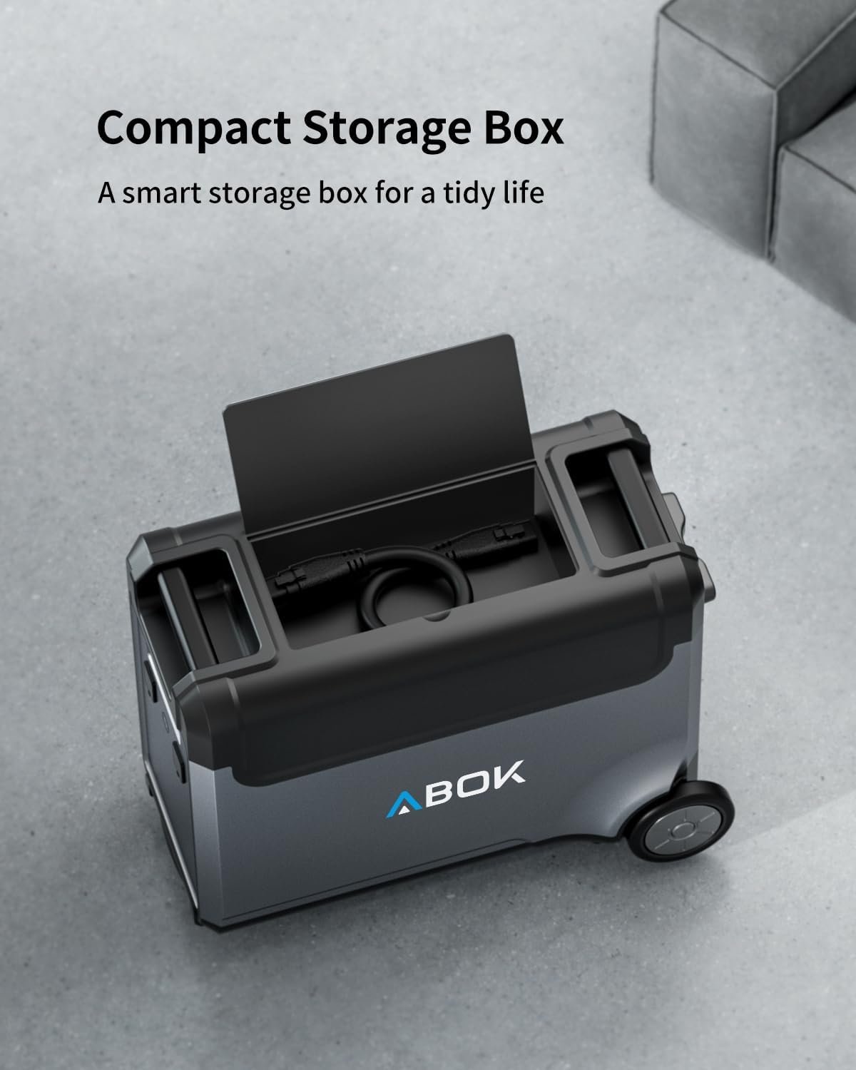 ABOK Ark3600 Portable Power Station of Extra Battery | Expandable to 11520Wh, 3840Wh LiFePO4 Battery, 3H Fast Charge, 3600W Solar Generator for Home Backup, Hurricane, Camping, RV - Image 6